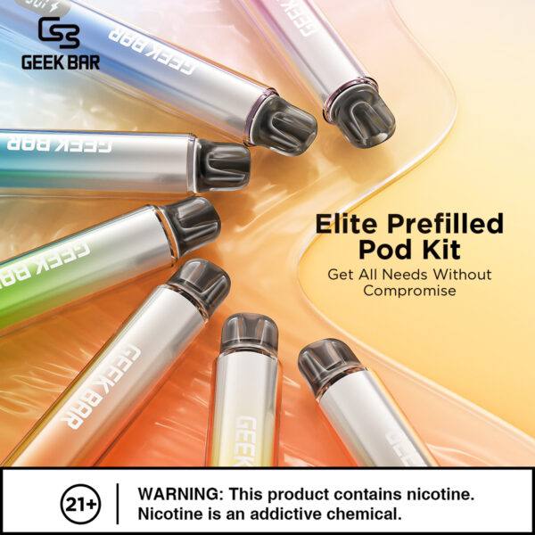 原廠正品 Geek Bar Elite Prefilled Pod Kit 菁英 一次性換彈 拋棄式 電子煙
