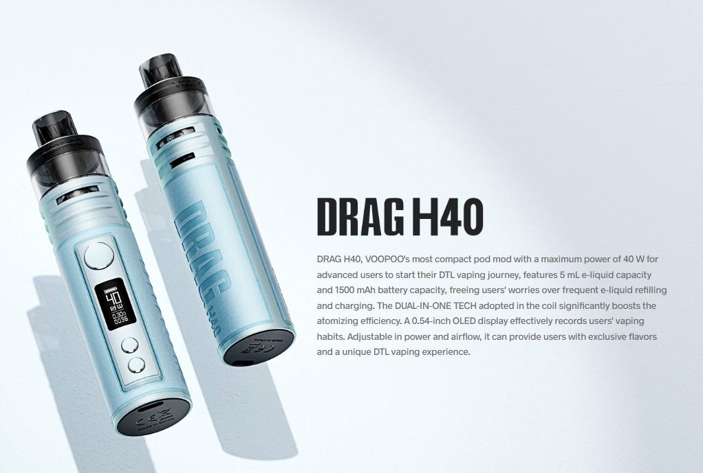 原廠正品 VOOPOO DRAG H40 40W 電子煙主機套裝