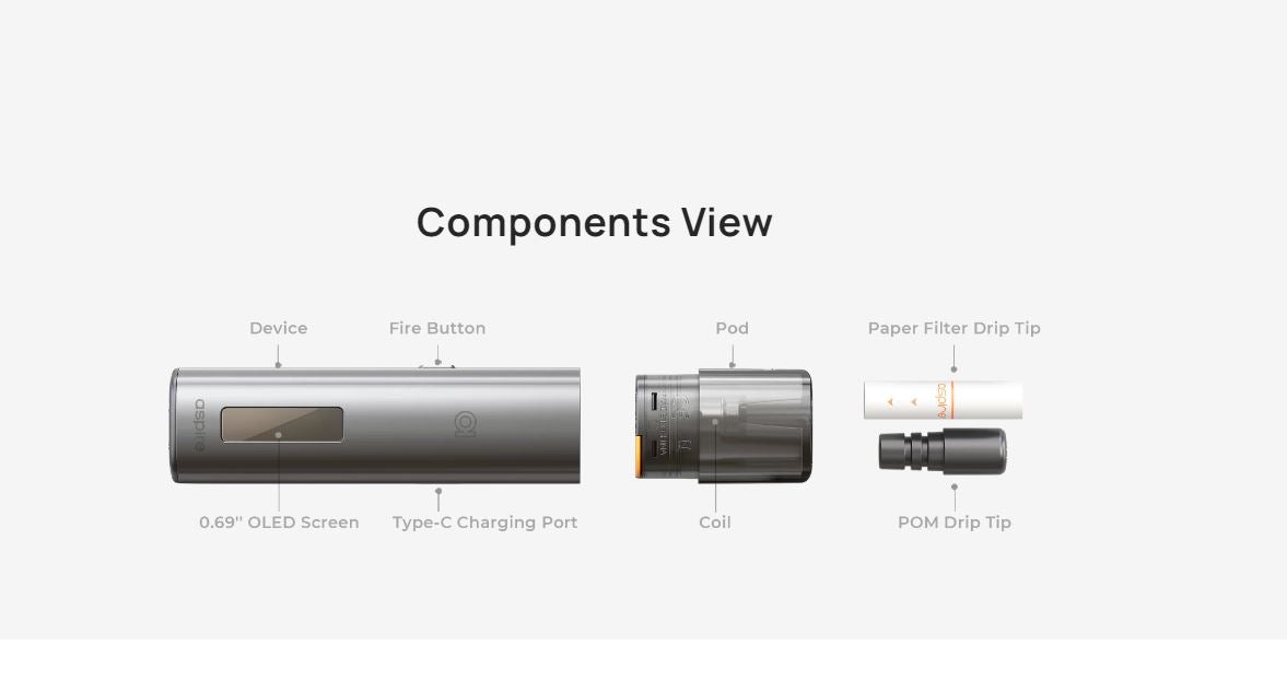 原廠正品 Aspire Vilter S Vaporizer Kit 666 2代升級版