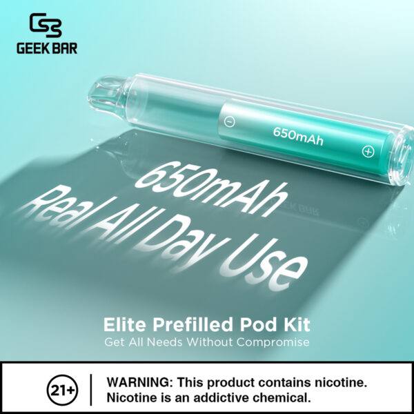 原廠正品 Geek Bar Elite Prefilled Pod Kit 菁英 一次性換彈 拋棄式 電子煙