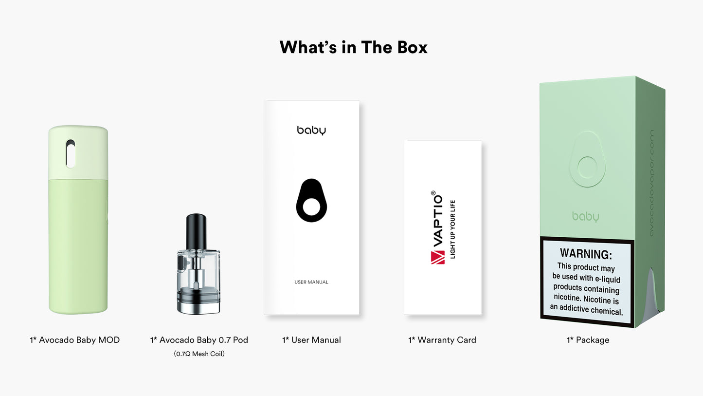 原裝正品 Vaptio Avocado Baby 酪梨寶寶 現貨