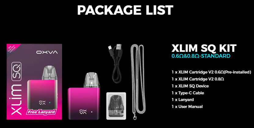 原廠正品 OXVA XLIM SQ 900mAh