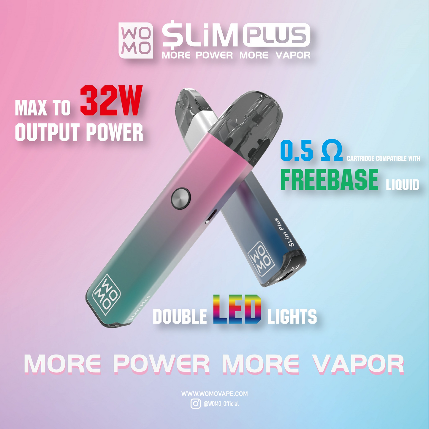 原廠正品 WOMO Slim Plus 奧默 32W 通用 OXVA XLIM 小蠻牛 XLIM PRO