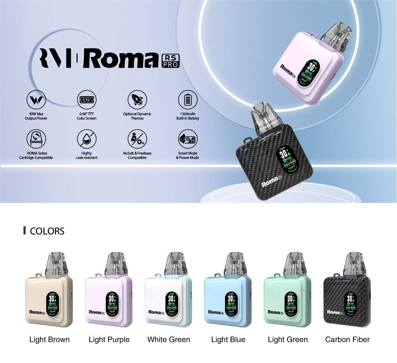 原廠正品 ROMA 羅馬 RS PRO OXVA XLIM SQ Pro 小蠻牛 1200mAh