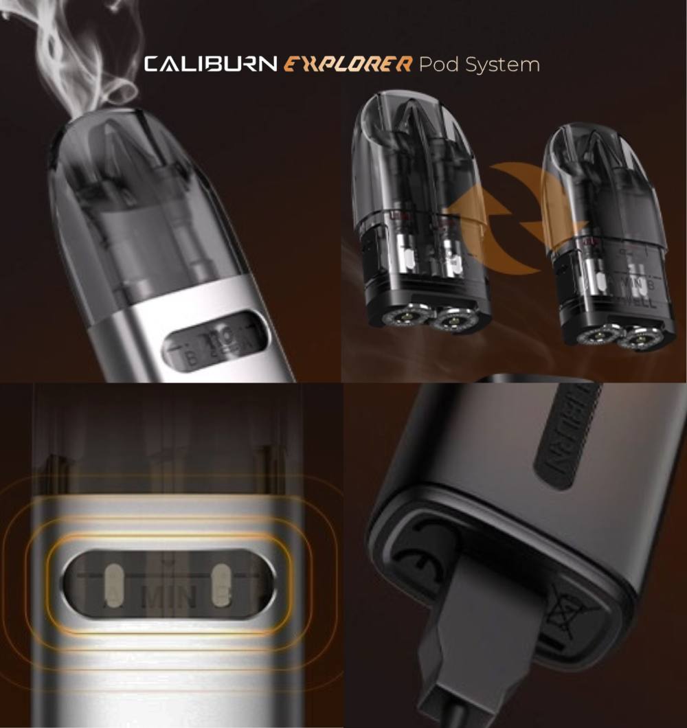 原廠正品 UWELL 探險家 探索者 Caliburn Explorer 雙線圈咖哩棒