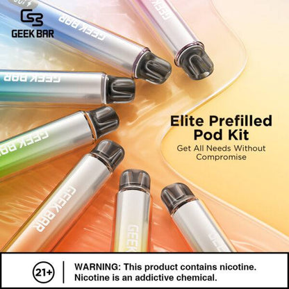 原廠正品  Geek Bar Elite Prefilled Pod Kit 菁英 一次性換彈 拋棄式 電子煙