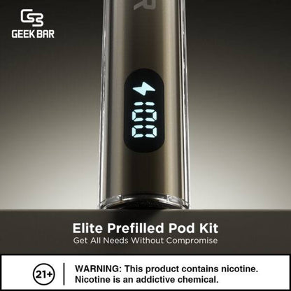 原廠正品  Geek Bar Elite Prefilled Pod Kit 菁英 一次性換彈 拋棄式 電子煙