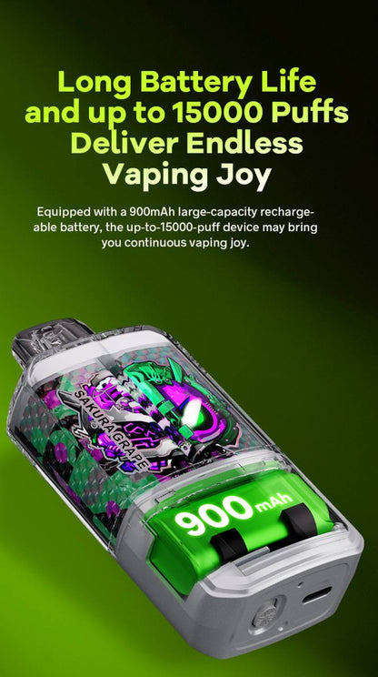 原裝進口 瘋狂CRAZYACE 15000口 一次性  電子煙 拋棄式 小煙