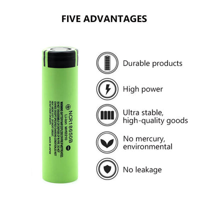 原裝進口 Panasonic 國際牌 NCR18650B鋰 電池 3400mAh 手電筒專用