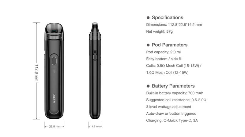 原廠正品 Aspire Flexus Q 福克斯 Q 小煙 電子煙