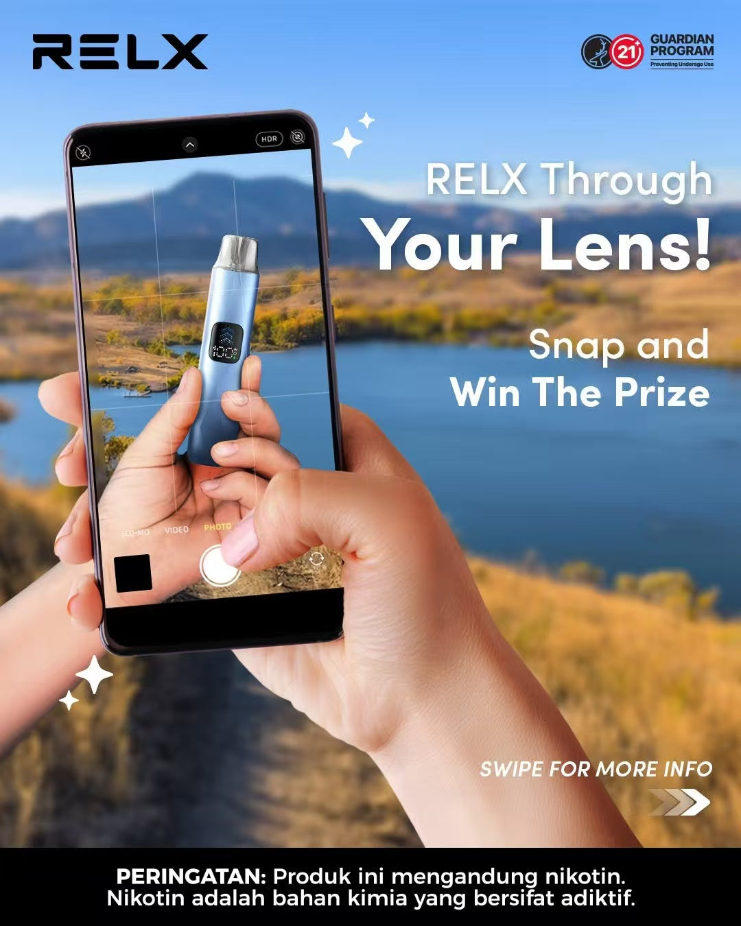 原廠正品 RELX PRIME 全球第一品牌 電子煙  主機套裝 小菸 小煙 自動智控霧化主機｜1000mAh 長效續航