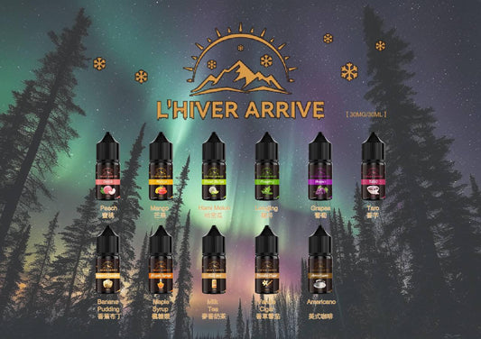 原裝正品 L’HIVER ARRIVE冬日 來臨 30ML 30MG 小煙 煙油  完全不凉口味多