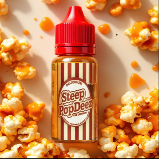 原裝正品 美國原裝 Steep 焦糖爆米花 30ML 30鹽 50鹽 煙油 小煙油