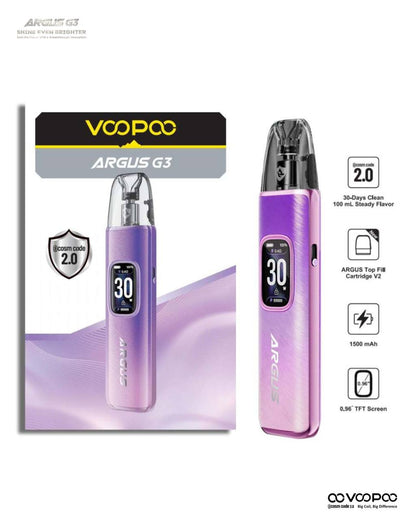 原廠正品 VOOPOO ARGUS G3 阿格斯 g3 1500mAh  大容量 電子煙 小煙